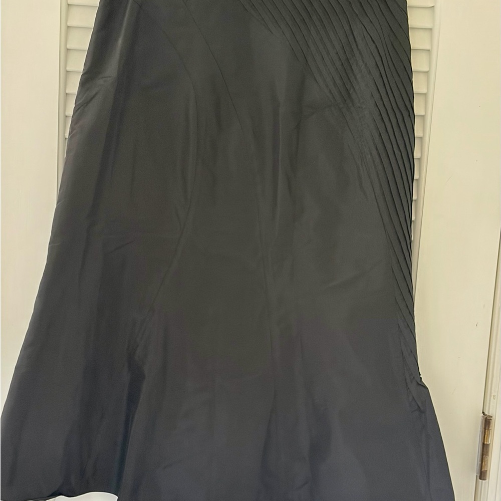 Teri Jon Black Silk Skirt